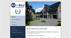 Desktop Screenshot of elz-bau.de
