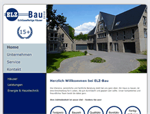 Tablet Screenshot of elz-bau.de